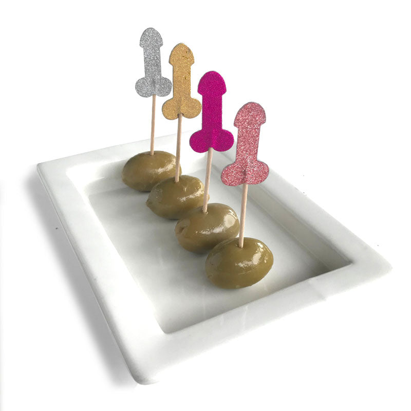 Glitterati Penis Party Picks Hens Party Novelty 24 Pack