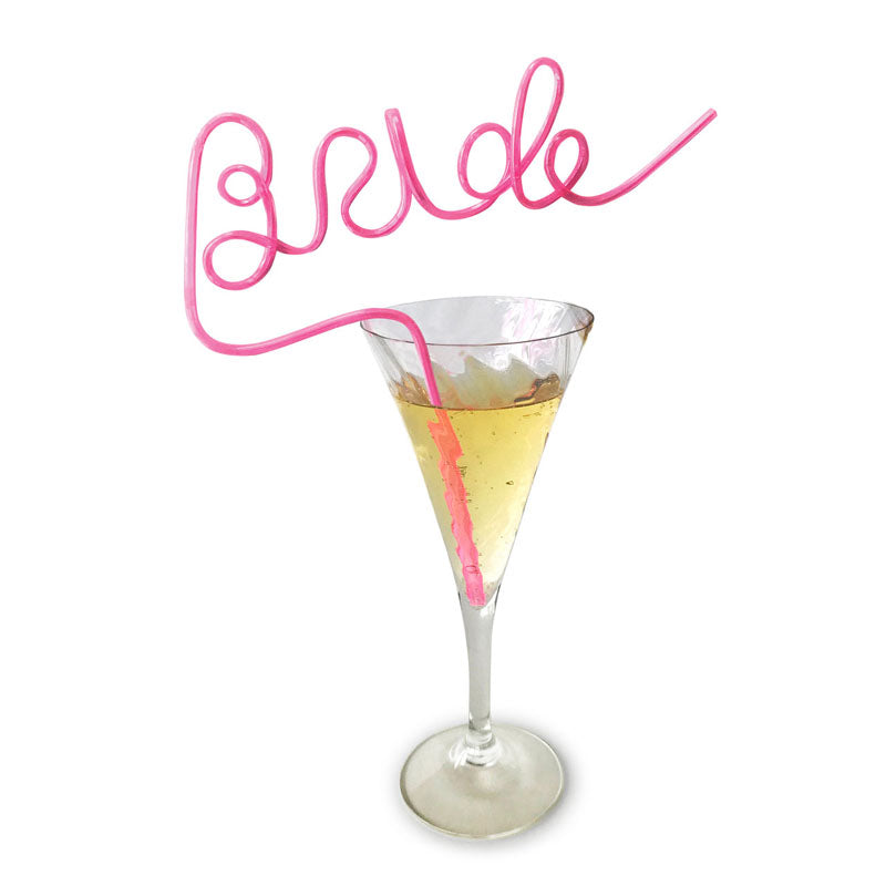 Glitterati Bride Straw Hens Party Novelty