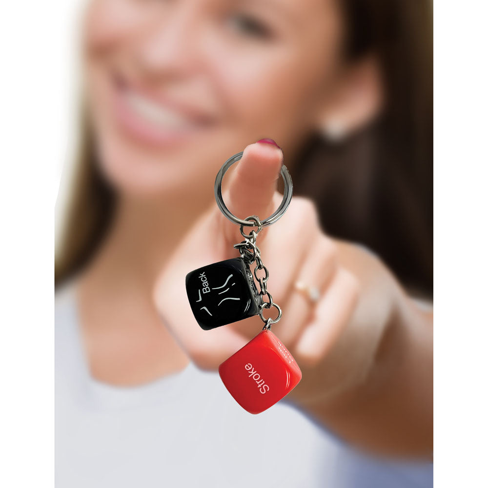 Super Fun Key Chain Sex Dice Erotic Dice Novelty Keychain