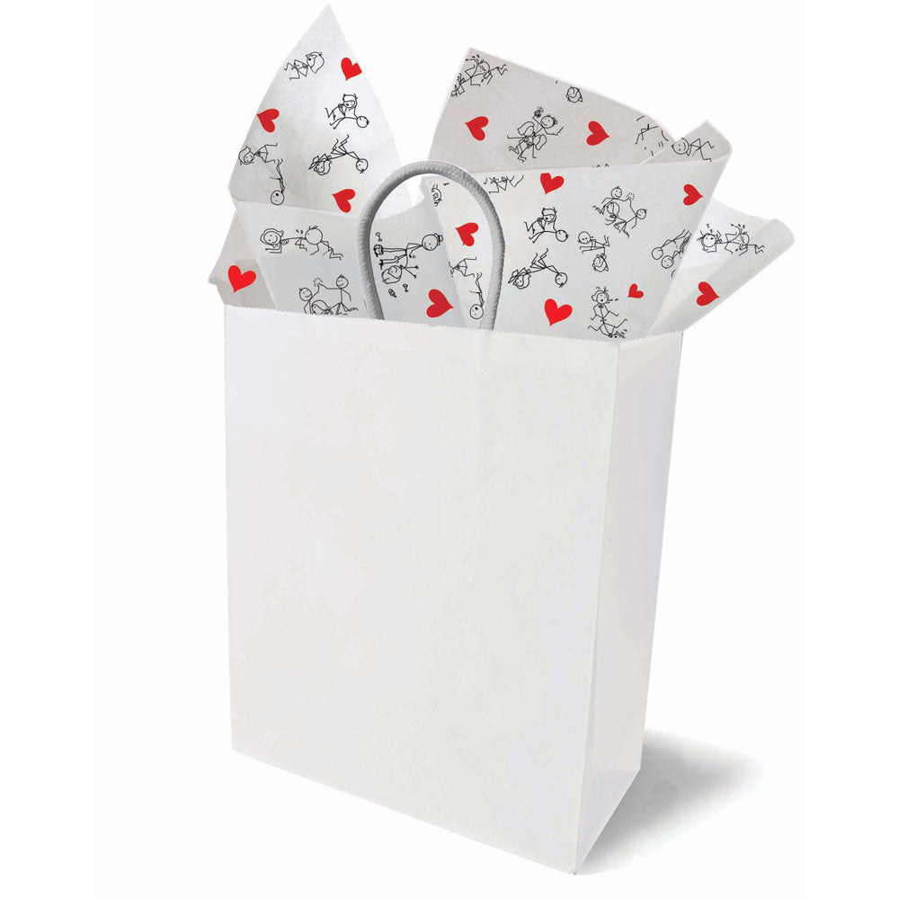 Naughty Stick Figure Tissue Paper Sheets Novelty Decoration Sheets 6 Pack