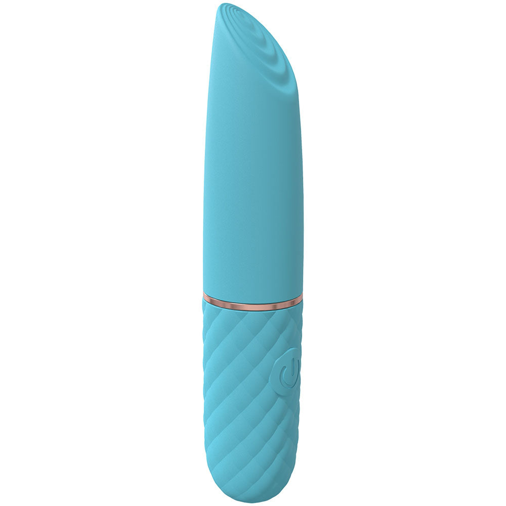 Loveline Beso Blue Blue 10.6 Cm Usb Rechargeable Mini Lipstick Vibrator