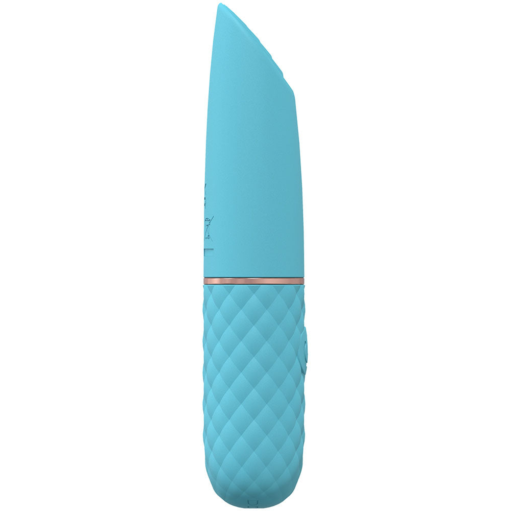 Loveline Beso Blue Blue 10.6 Cm Usb Rechargeable Mini Lipstick Vibrator