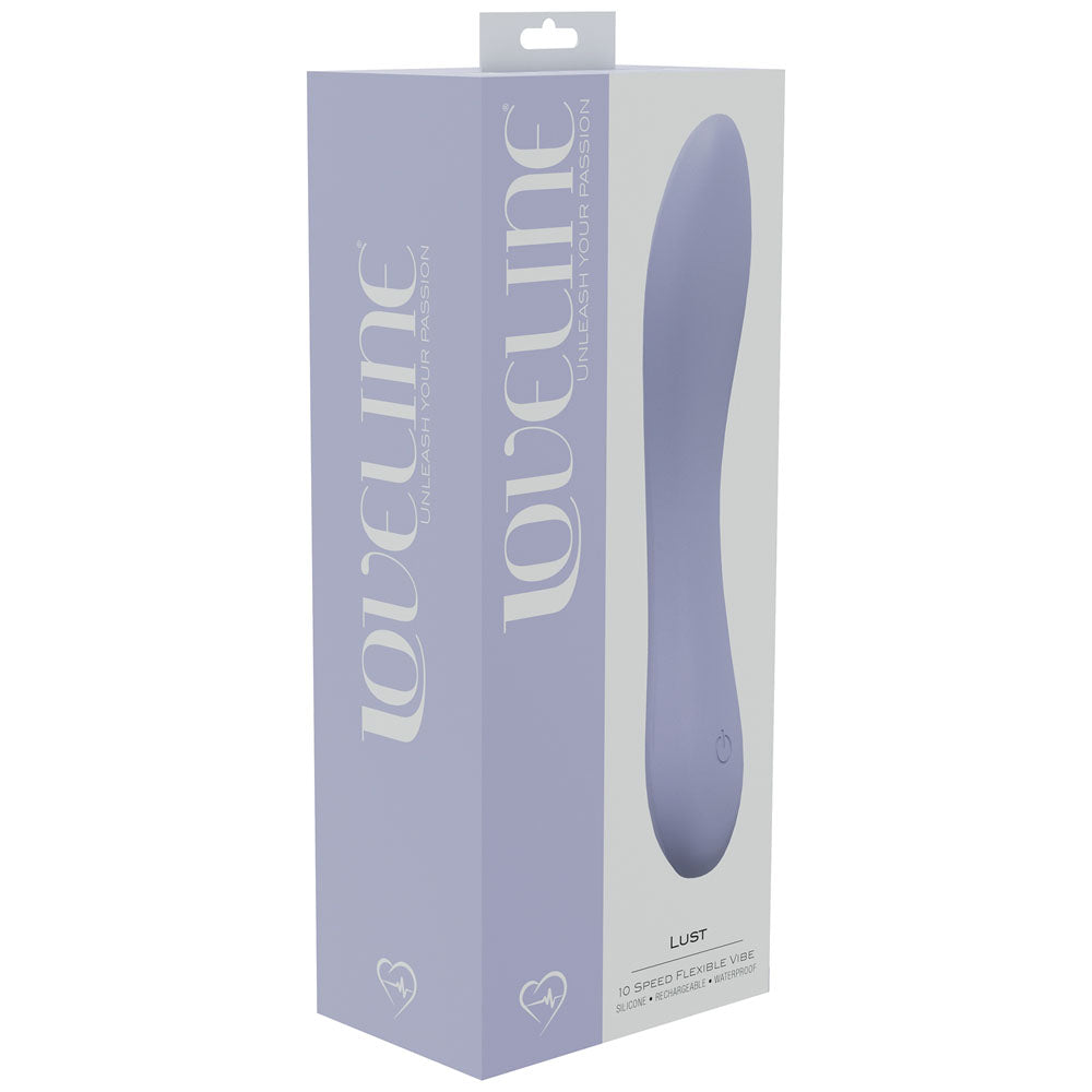 Loveline Lust Lavender Lavender 17 Cm Usb Rechargeable Vibrator