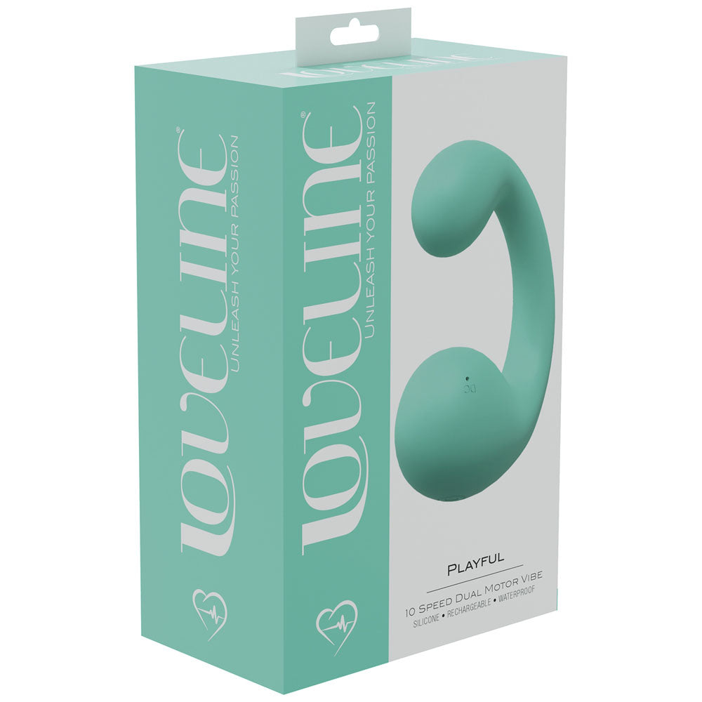 Loveline Playful Green Green 8.5 Cm Dual Vibrator