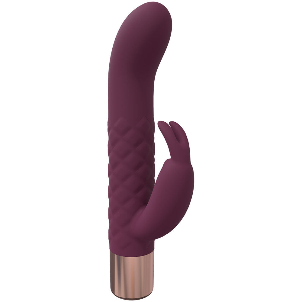 Loveline Devotion Burgundy Burgundy 14.2 Cm Usb Rechargeable Rabbit Vibrator