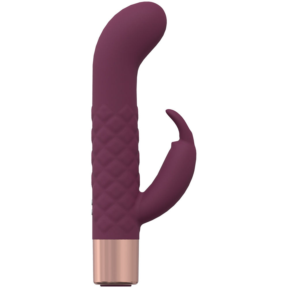 Loveline Devotion Burgundy Burgundy 14.2 Cm Usb Rechargeable Rabbit Vibrator