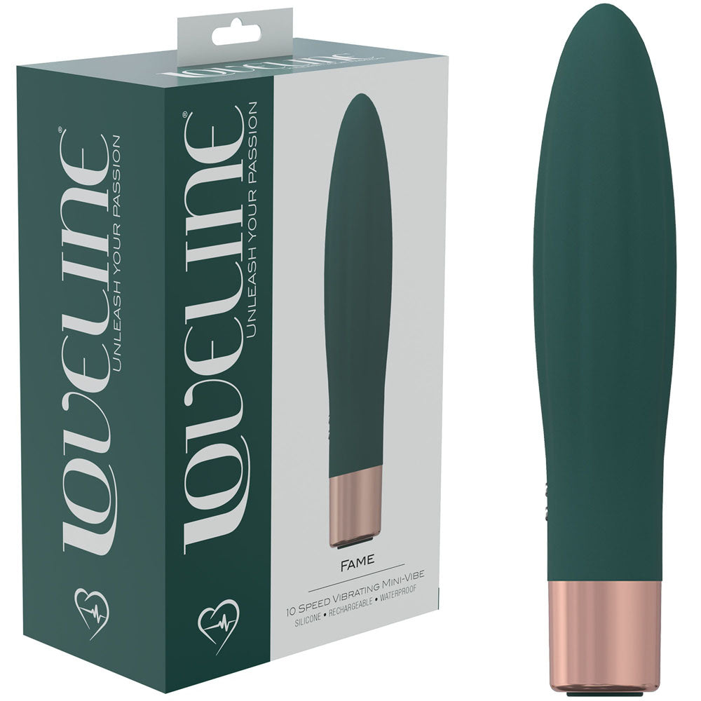 Loveline Fame Green Green 14.4 Cm Usb Rechargeable Vibrator