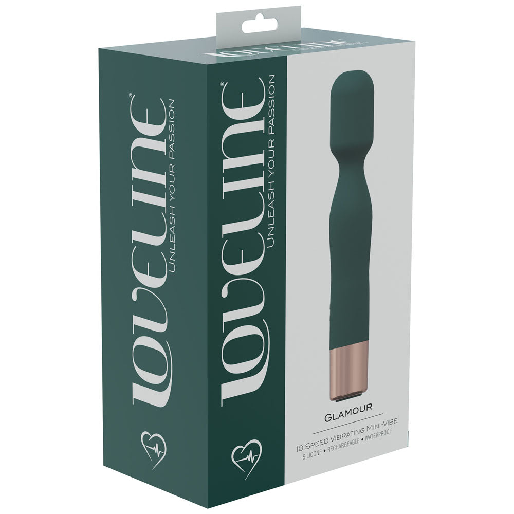 Loveline Glamour Green Green 14.4 Cm Usb Rechargeable Massage Wand