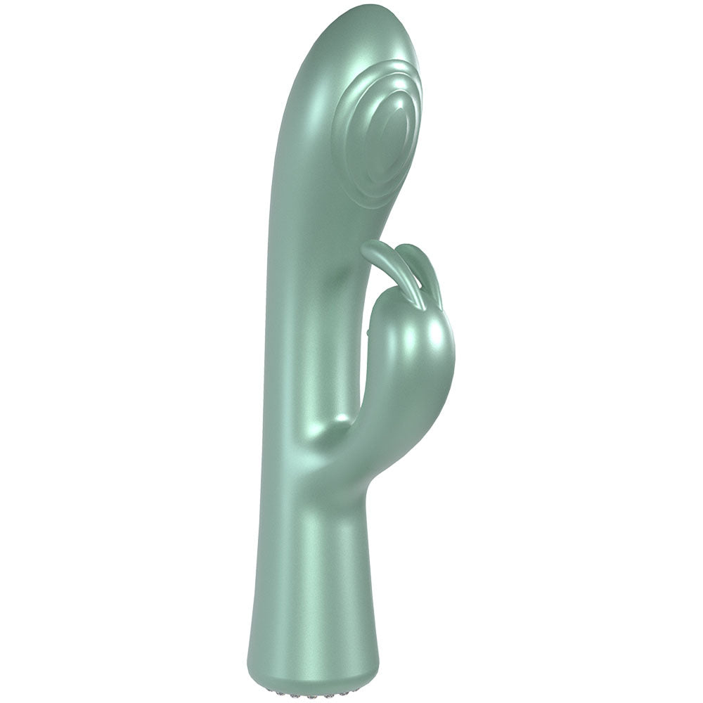 Loveline La Perla I Green Pearlescent Green 19.2 Cm Usb Rechargeable Rabbit Vibrator