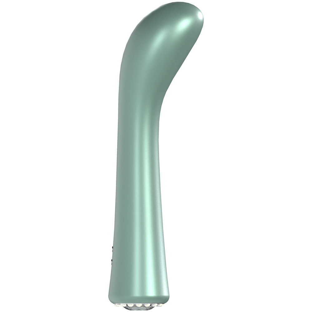 Loveline La Perla Iii Green Pearlescent Green 19.2 Cm Usb Rechargeable Vibrator