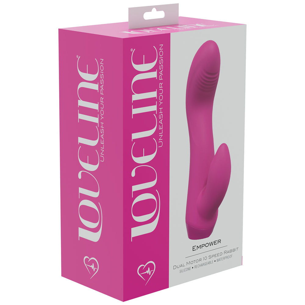 Loveline Empower Pink 13.5 Cm Usb Rechargeable Rabbit Vibrator