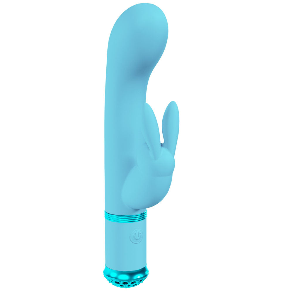 Loveline Belle Blue Blue 15.6 Cm Usb Rechargeable Rabbit V Ibrator