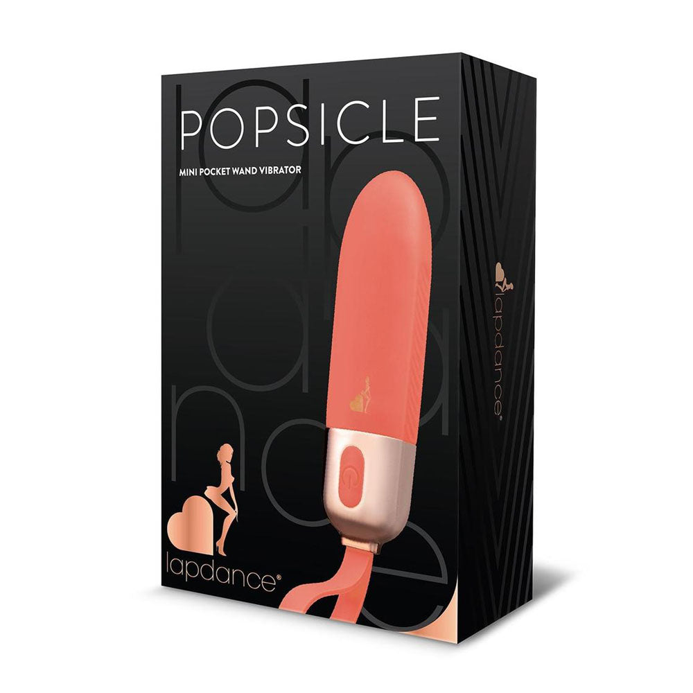 Lapdance Popsicle Mini Pocket Wand Pink 12 Cm Usb Rechargeable Bullet