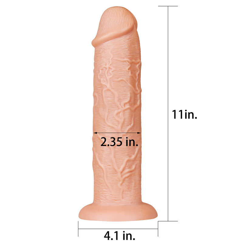 King Size 11'' Realistic Dildo Flesh 28 Cm Dong