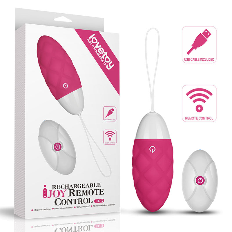 Ijoy Rechargeable Remote Control Egg Pink Usb Rechargeable Egg With Remote