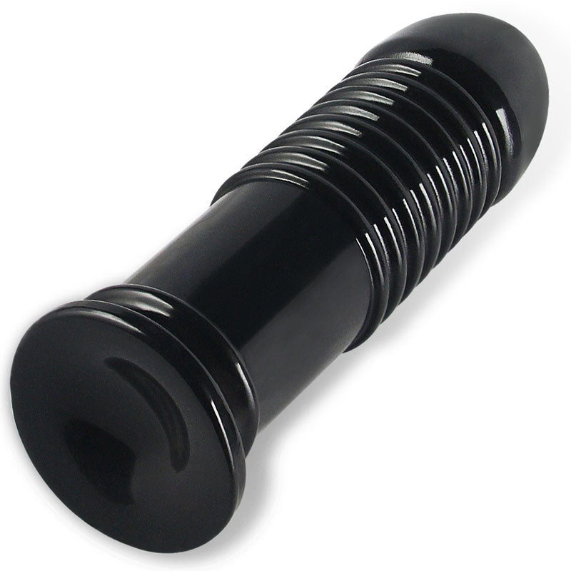 King Sized 8'' Anal Bumper Black 22.5 Cm Mega Butt Plug