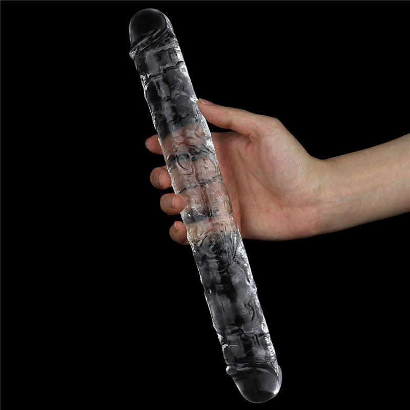Flawless Clear Double Dildo 12'' Clear 30 Cm Double Dong