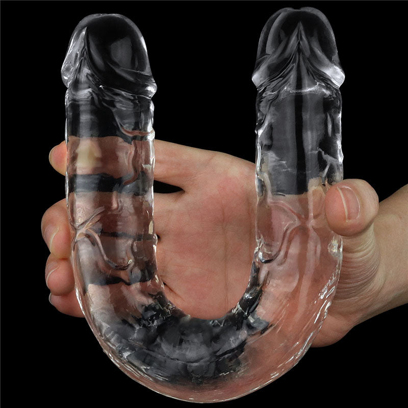 Flawless Clear Double Dildo 12'' Clear 30 Cm Double Dong