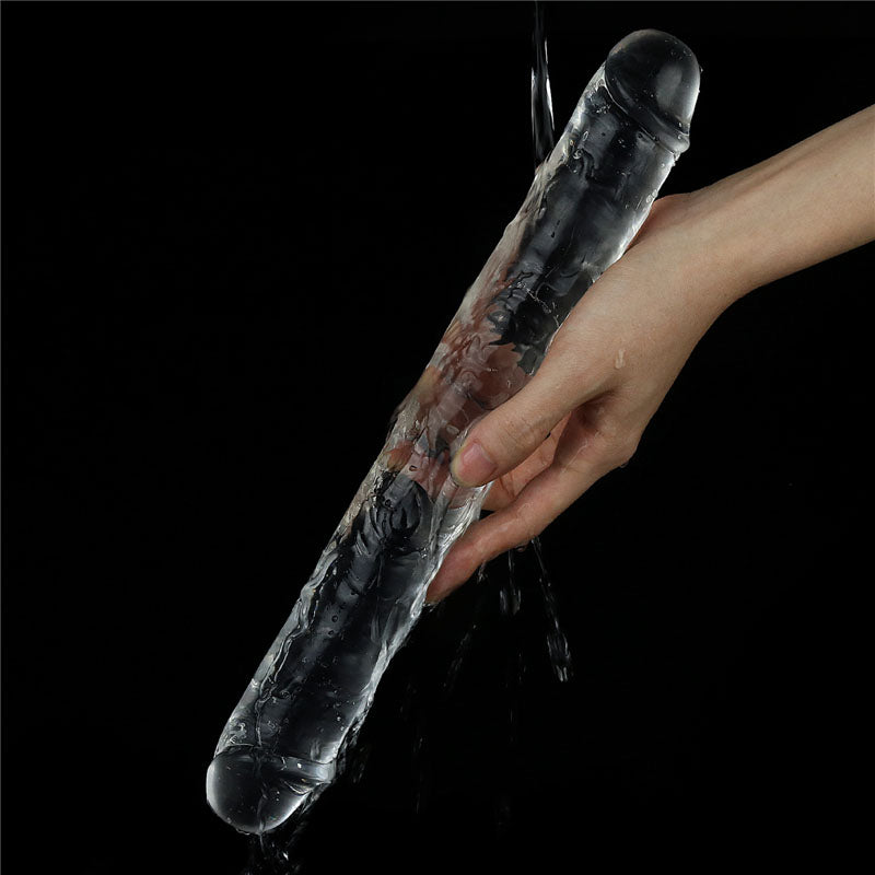 Flawless Clear Double Dildo 12'' Clear 30 Cm Double Dong