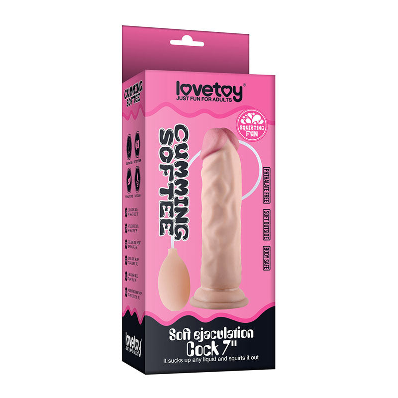 Cumming Softee Soft Ejaculation Cock 8.5'' Flesh 21.6 Cm Squirting Dong