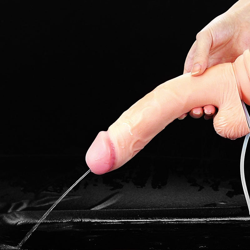 Cumming Softee Soft Ejaculation Cock 9'' With Balls Flesh 22.9 Cm Squirting Dong