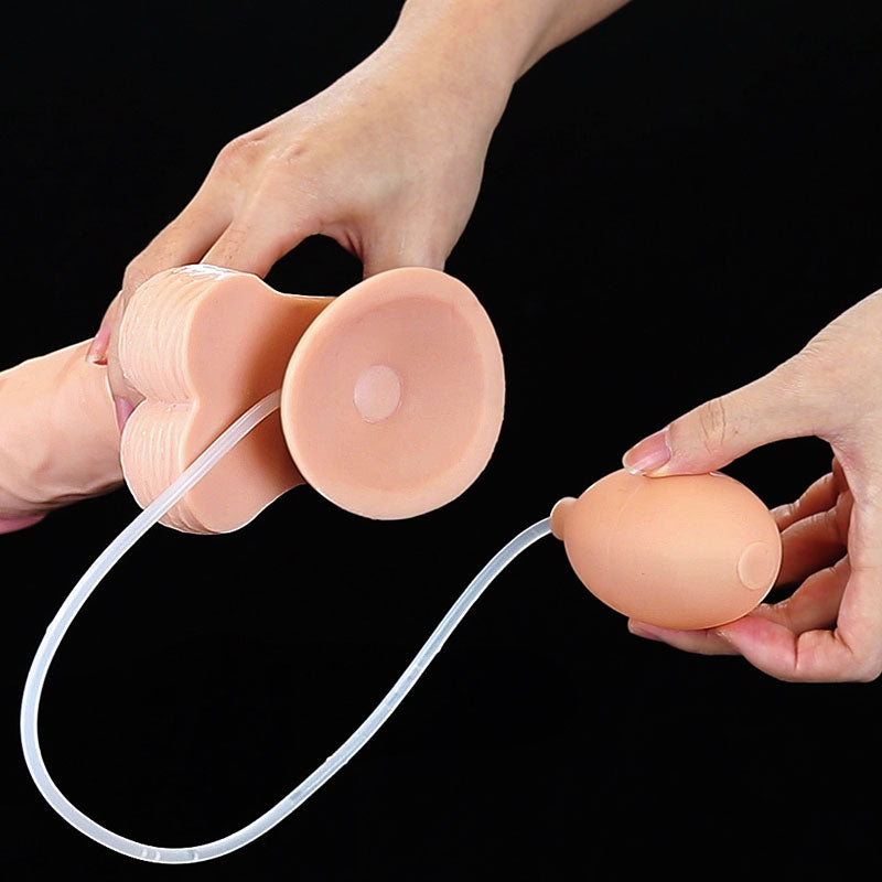 Cumming Softee Soft Ejaculation Cock 9'' With Balls Flesh 22.9 Cm Squirting Dong
