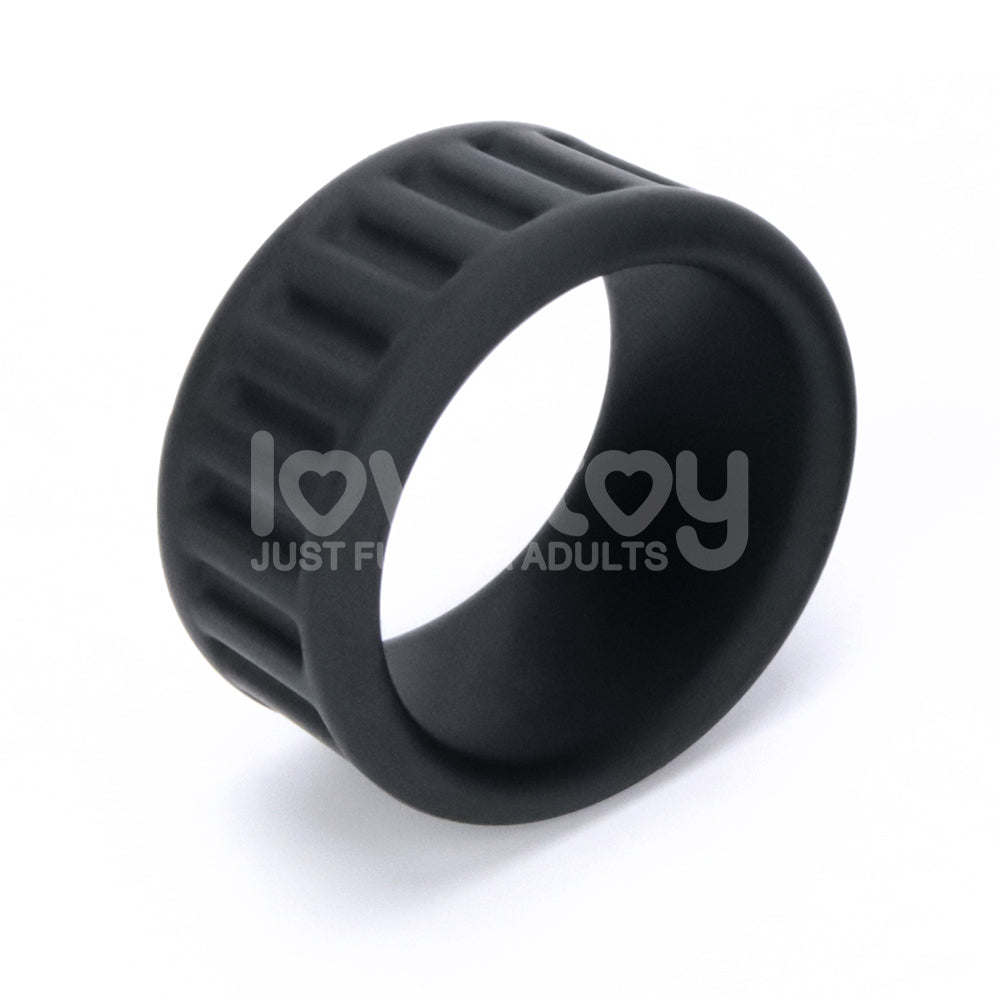 Pinnacle Pro Twin Grip Enhancer Black Cock & Balls Ring