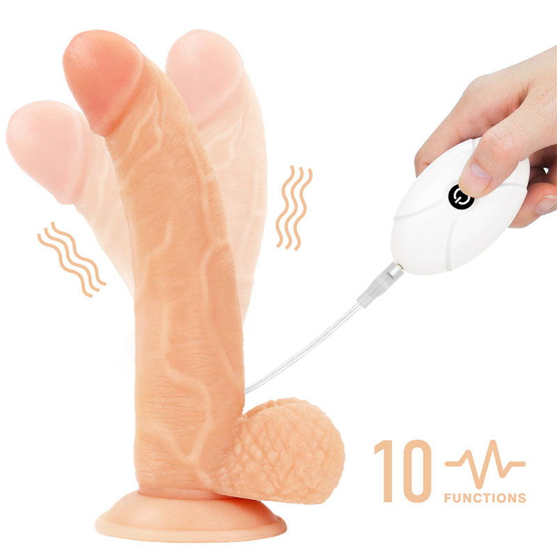 Ingen Vibrating Easy Strap On Set Flesh 21.6 Cm (8.5'') Vibrating Strap On