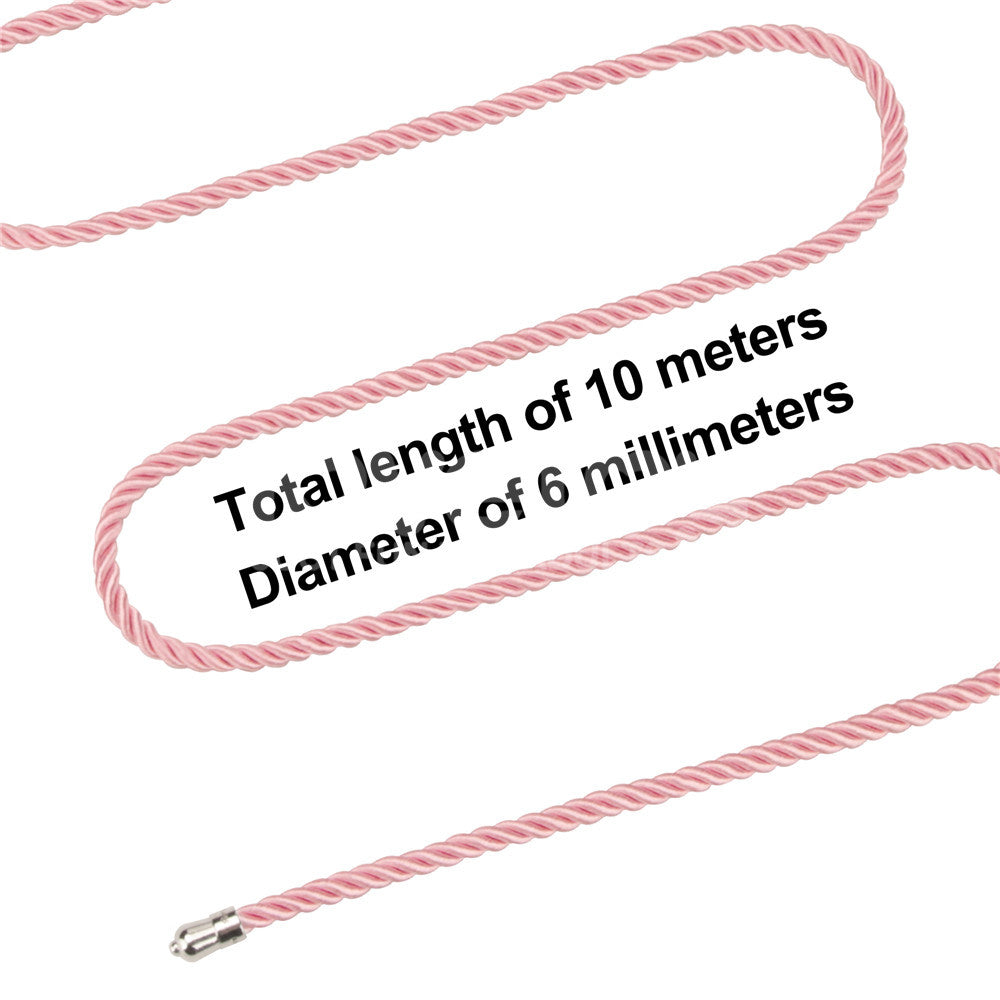Rebellion Reign Silky Bondage Rope Pink Pink Bondage Rope 10 Metre Length