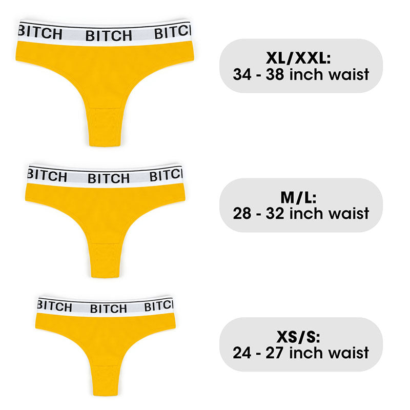 Ingen Bitch Vibrating Panties Yellow Medium Size Rechargeable Vibrating Panties