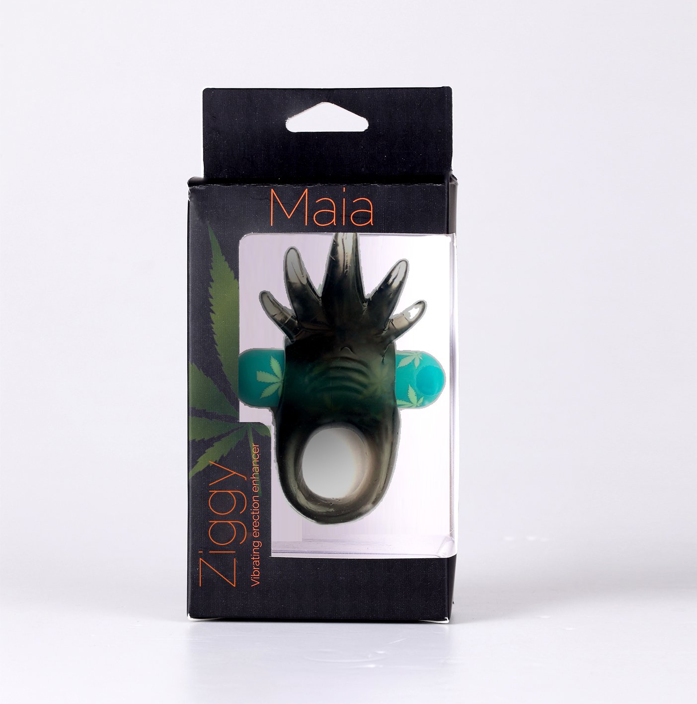 Maia Ziggy Hemp Green Usb Rechargeable Vibrating Cock Ring
