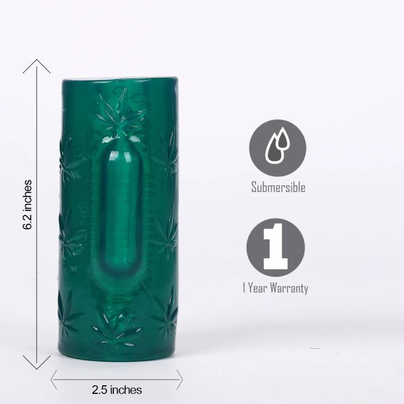 Maia Blaze Green Vibrating Stroker Sleeve
