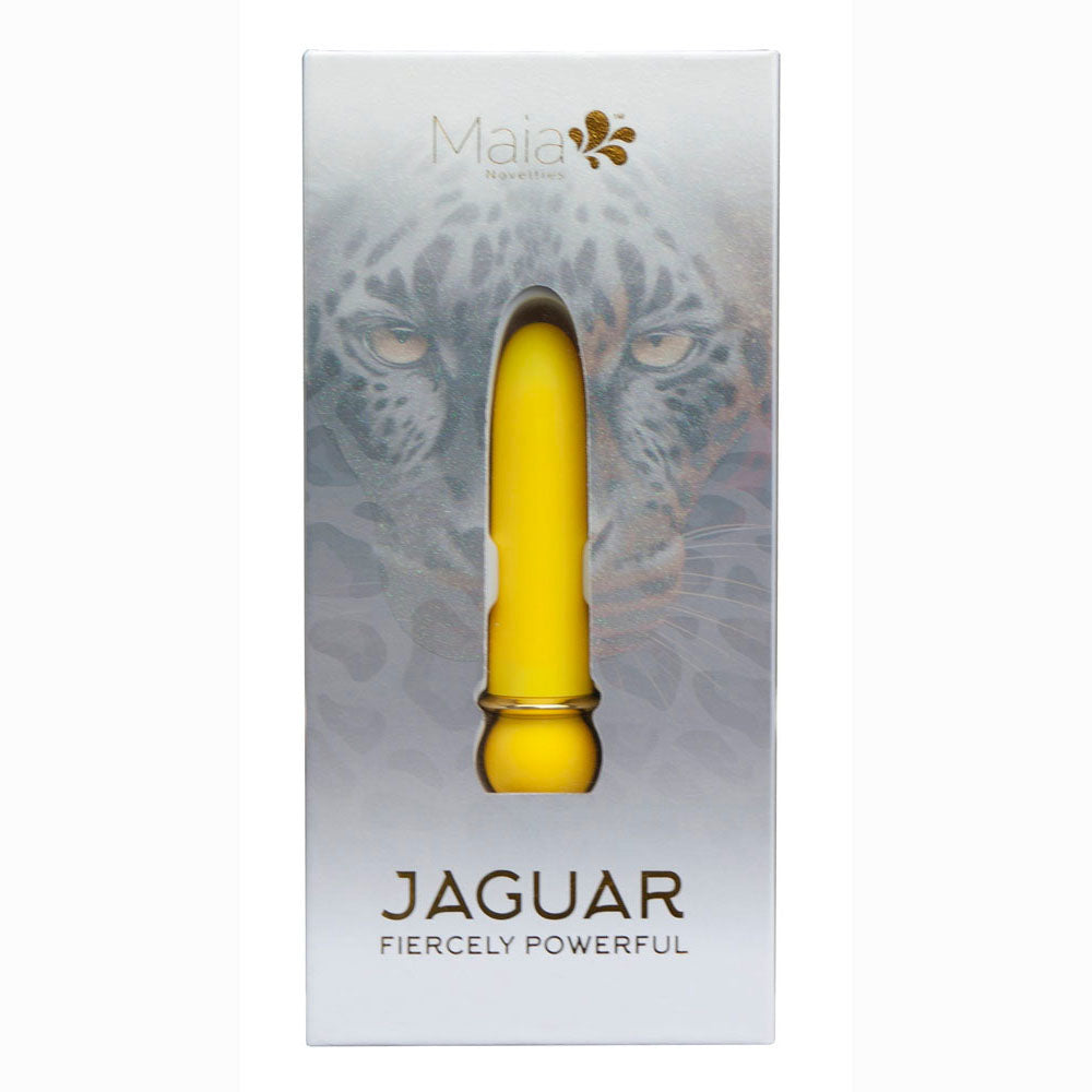 Maia Jaguar Yellow Yellow 10.1 Cm Usb Rechargeable Bullet