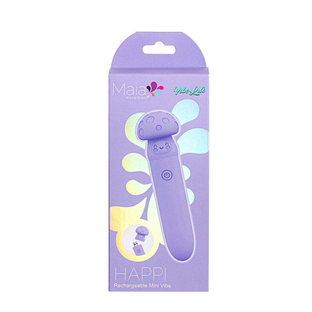 Maia Happi Purple 11.1 Cm Usb Rechargeable Bullet