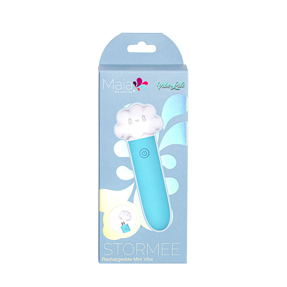 Maia Stormee Blue 11.1 Cm Usb Rechargeable Bullet