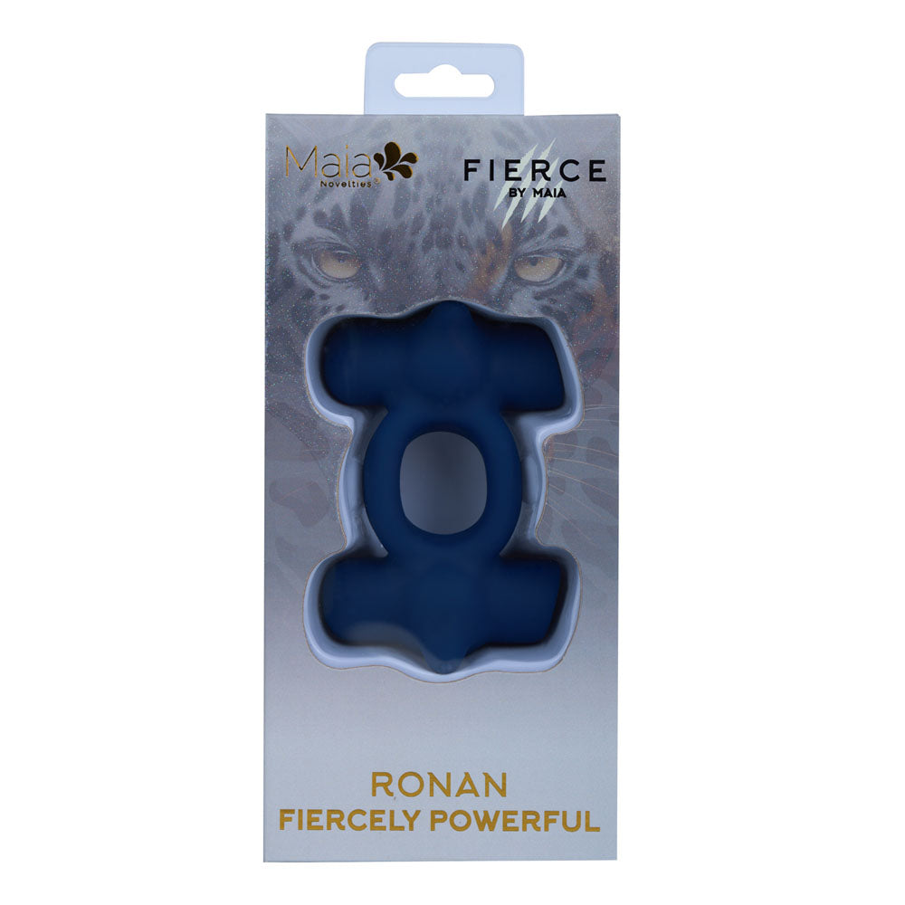 Maia Ronan Blue Blue Usb Rechargeable Dual Vibrating Cock Ring