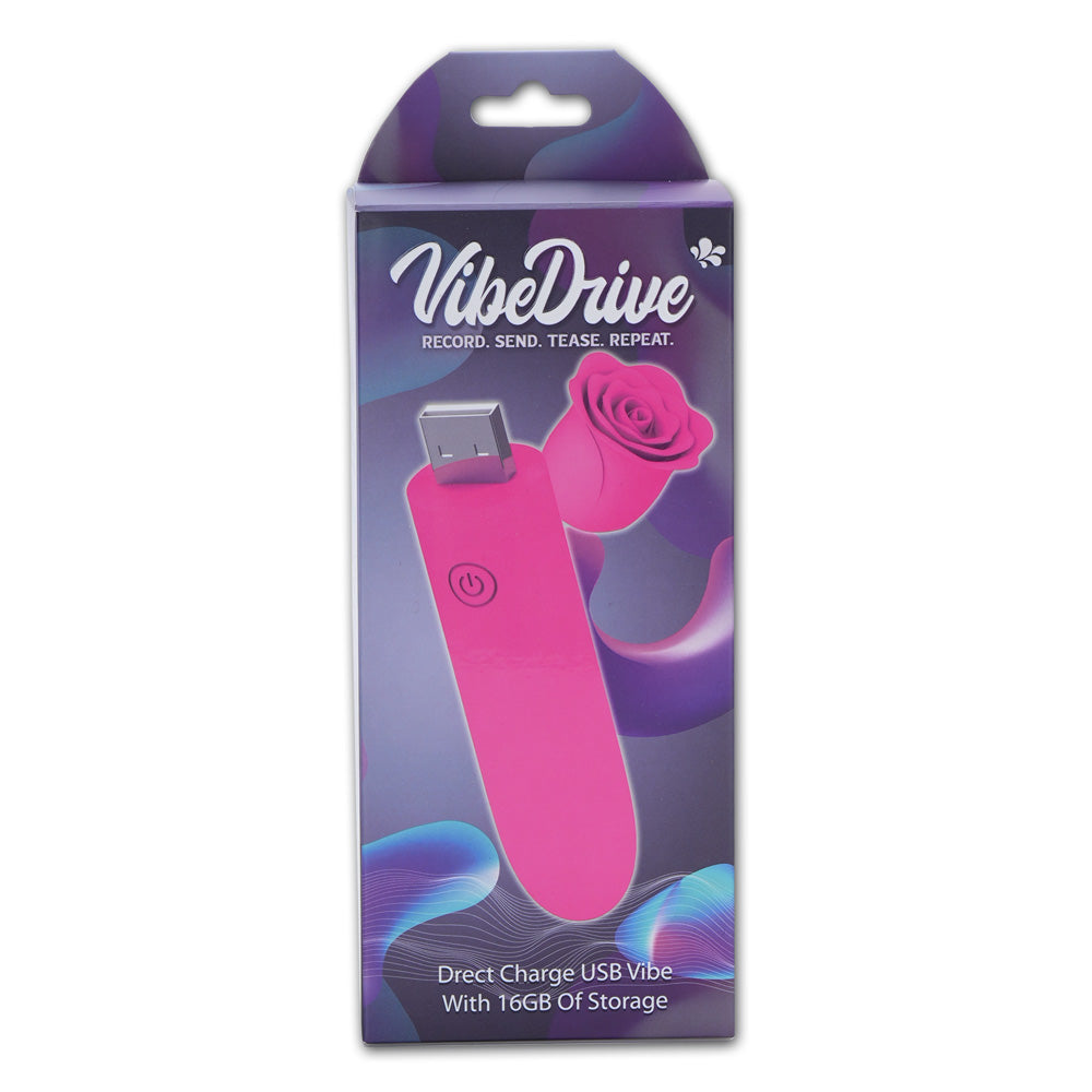 Maia Vibedrive Pink Pink 10 Cm Usb Rechargeable Bullet With 16 Gb Storage
