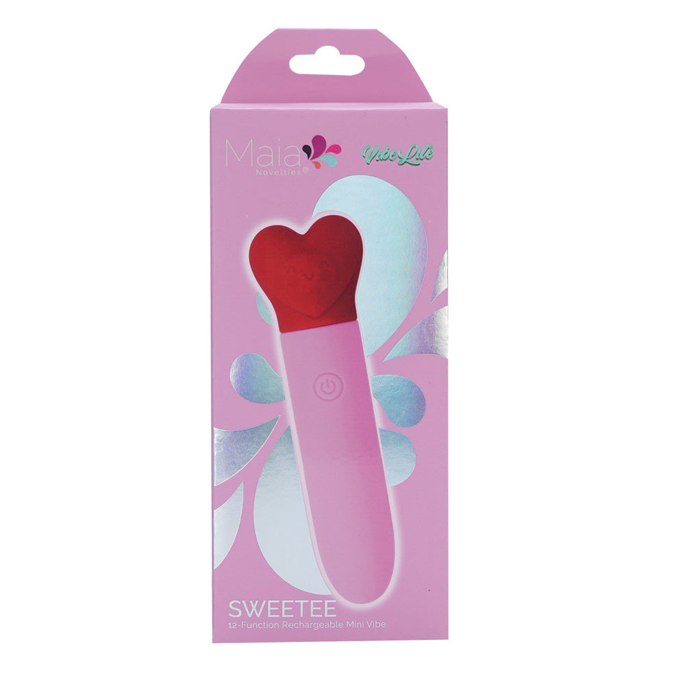 Maia Sweetee Pink/Red 11.1 Cm Usb Rechargeable Bullet
