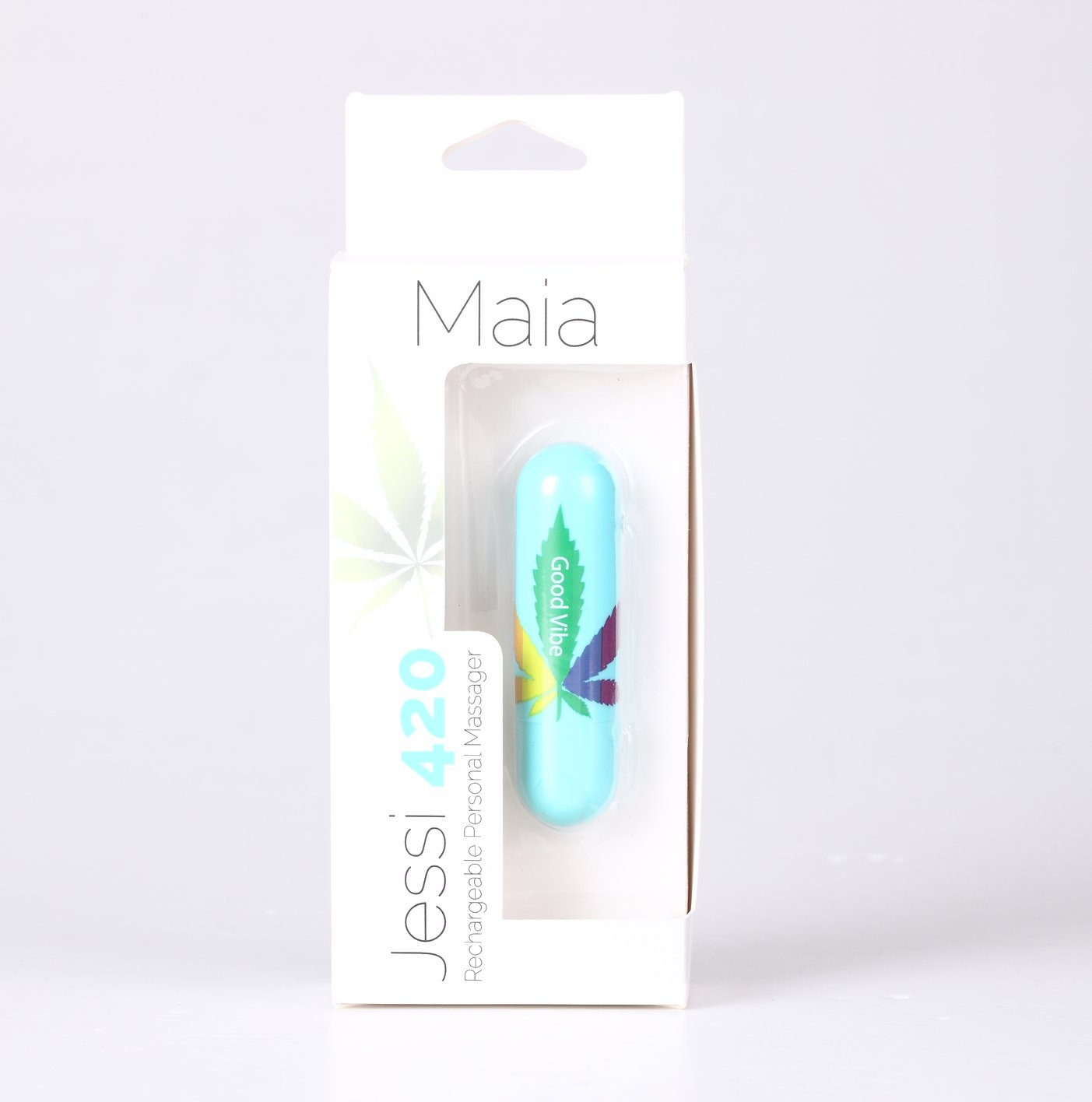 Maia Jessi 420 Teal 7.6 Cm Usb Rechargeable Bullet