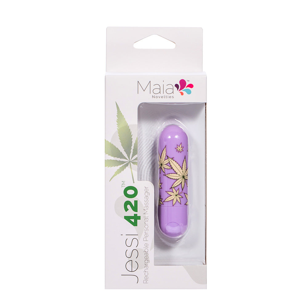 Maia Jessi 420 Violet 7.6 Cm Usb Rechargeable Bullet