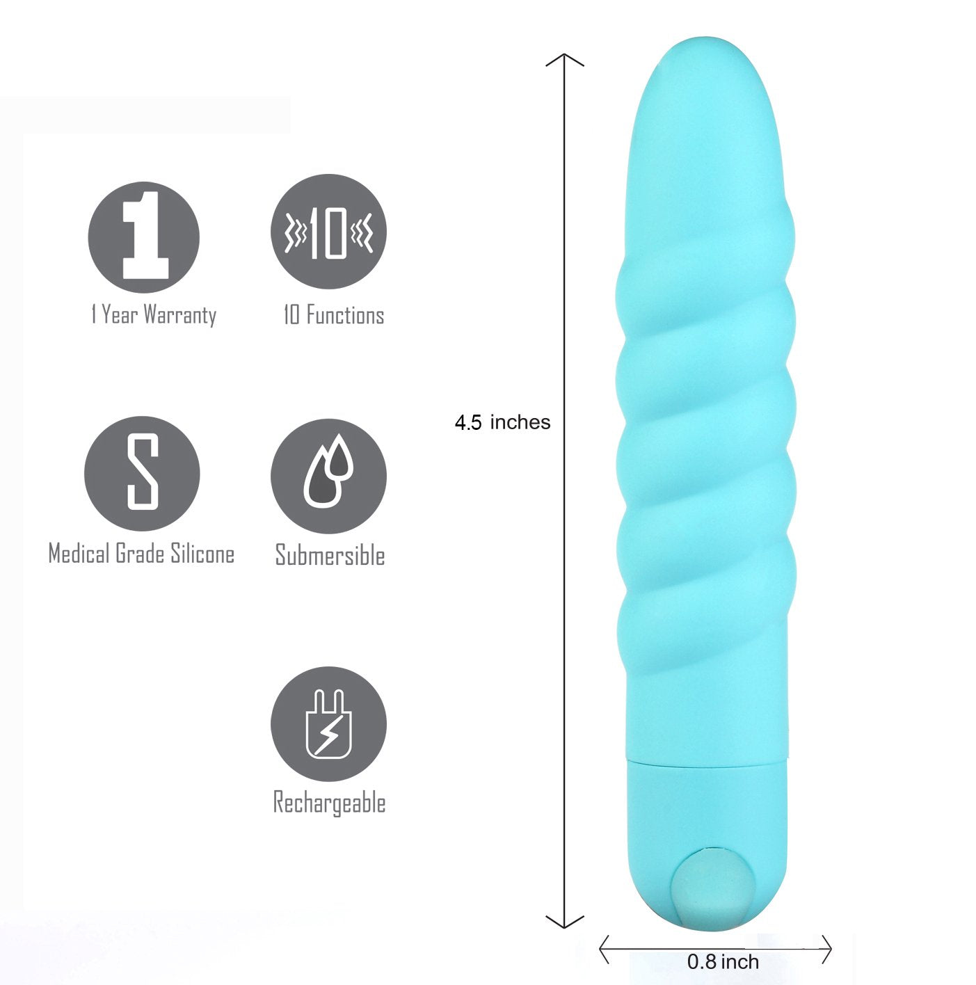 Maia Lola Teal 11.5 Cm Usb Rechargeable Vibrator