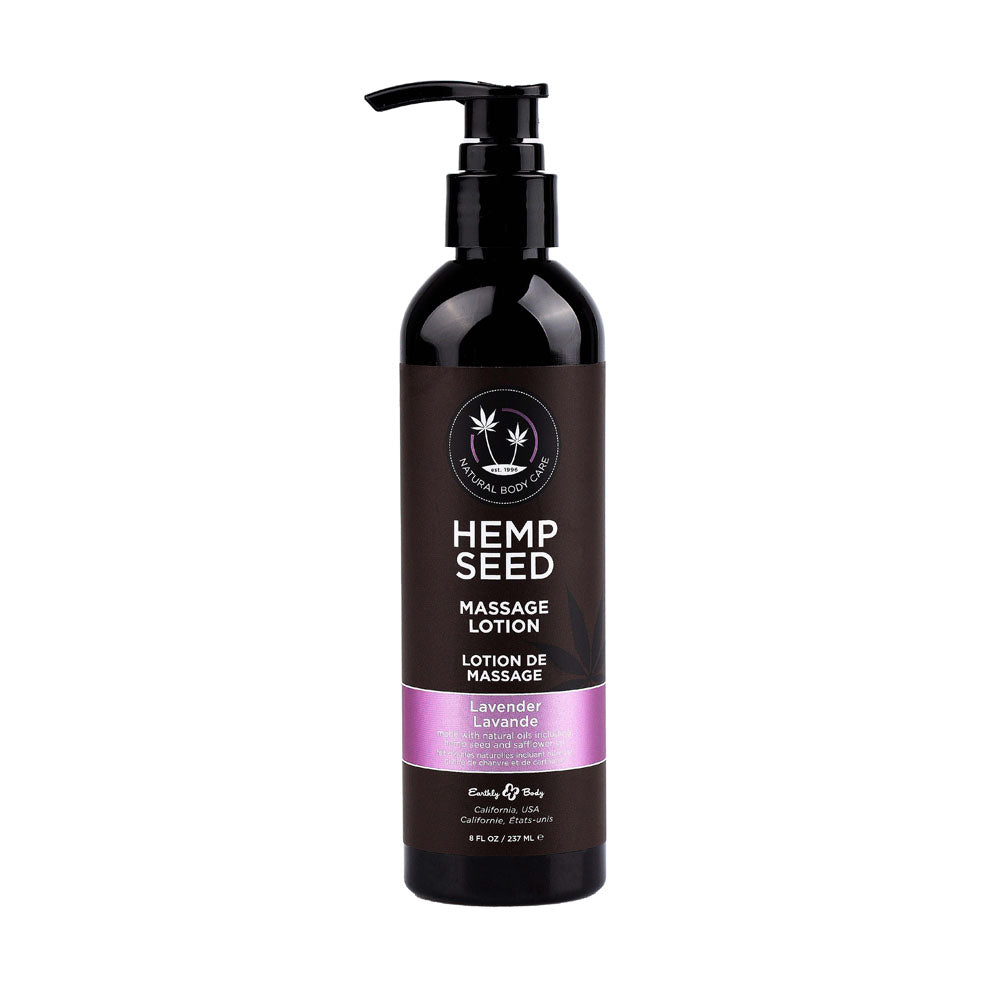 Hemp Seed Massage Lotion Lavender Scented 237 Ml Bottle