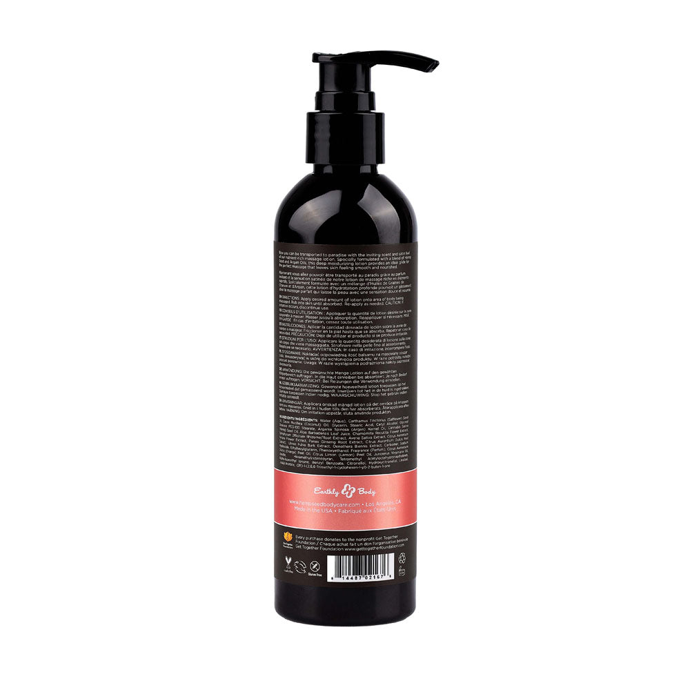 Hemp Seed Massage Lotion Isle Of You (Coconut Water, Citrus & Vanilla) Scented 237 Ml Bottle