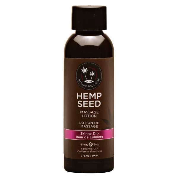 Hemp Seed Massage Lotion Skinny Dip (Vanilla & Faiy Floss) Scented 59 Ml Bottle