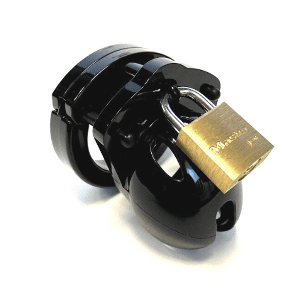 Mini Me Black Chastity Cock Cage Kit Black Black 1.25 Inch Cock Cage Kit