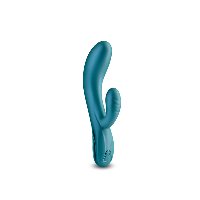 Royals Regent Metallic Green Metallic Green 19.3 Cm Usb Rechargeable Rabbit Vibrator