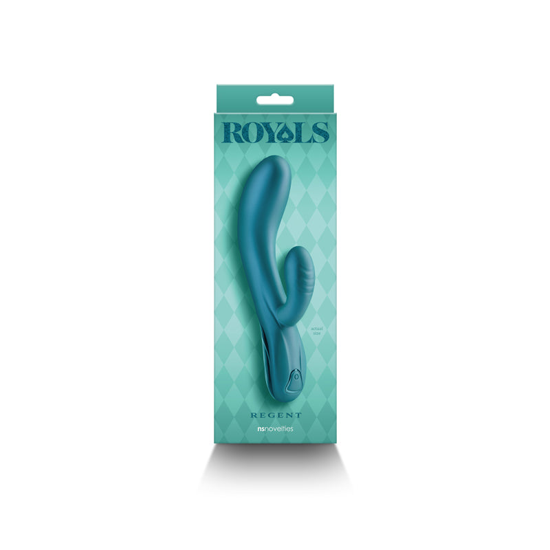 Royals Regent Metallic Green Metallic Green 19.3 Cm Usb Rechargeable Rabbit Vibrator