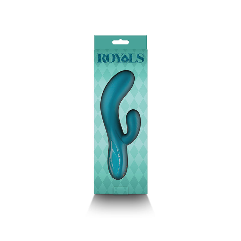 Royals Regent Metallic Green Metallic Green 19.3 Cm Usb Rechargeable Rabbit Vibrator
