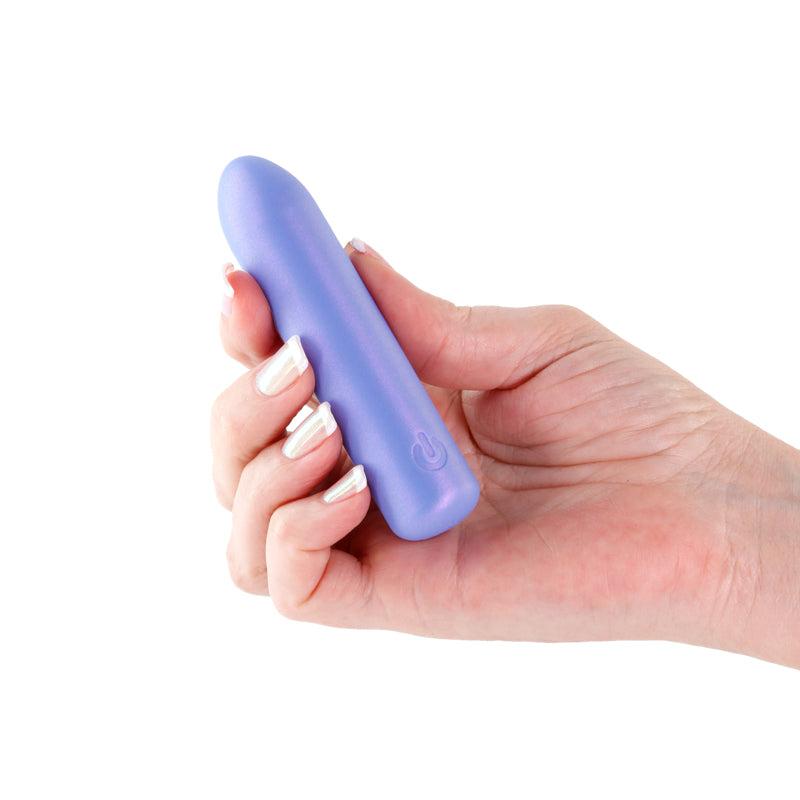 Seduction Roxy Metallic Blue Metallic Blue 9 Cm Usb Rechargeable Vibrating Bullet