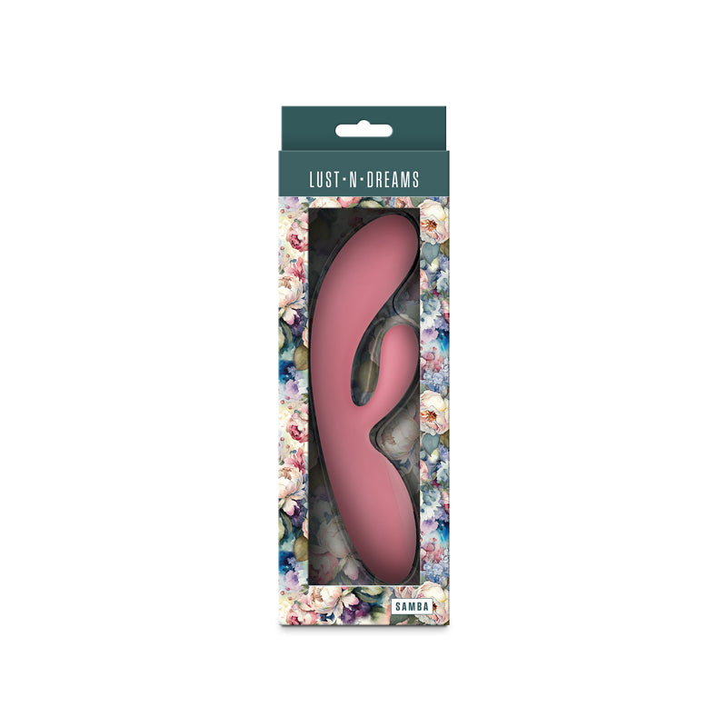 Lust N Dreams Samba Coral Pink 19.4 Cm Usb Rechargeable Rabbit Vibrator